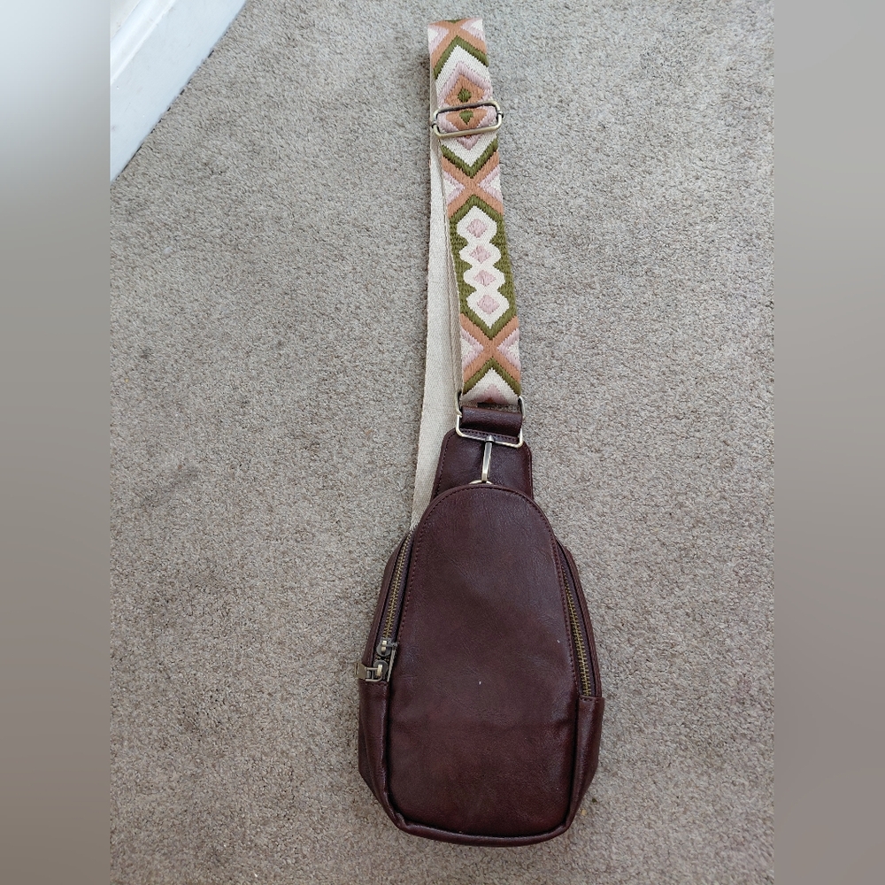 Cross Body Stylish Brown Sling Bag for Women